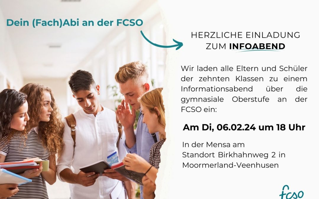 Infoabend für die gymnasiale Oberstufe an der FCSO